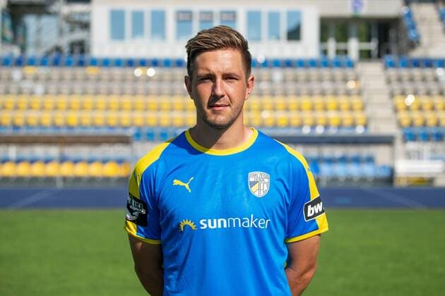 Kevin Pannewitz; FC Carl Zeiss Jena; 3.Liga, Porträttermin 2018 2019, Ernst Abbe Sportfeld Jena