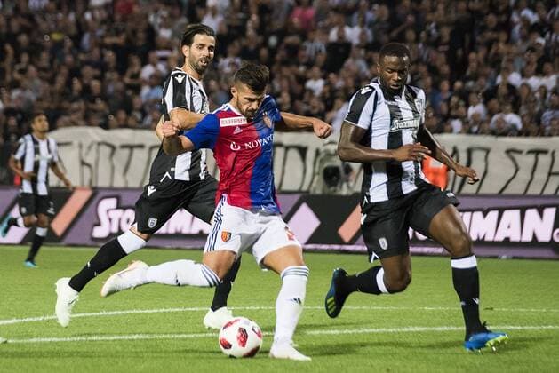 July 24, 2018 - Thessaloniki, Greece - PAOK FC beat FC BASEL for the second qualifying round of the UEFA Champions League, at the northern Greek city of Thessaloniki. Greece Soccer Champions League - ZUMAp191 84662313st Copyright: xGiannisxPapanikosx
