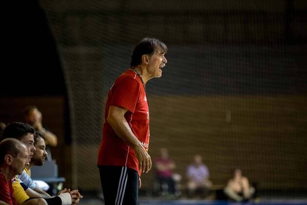 Sead Hasanefendic ( Trainer ThSV Eisenach ) Eisenach Thüringen Deutschland Werner - Aßmann - Halle Copyright: xAgentur54Gradx xChristianxHeilwagenx
