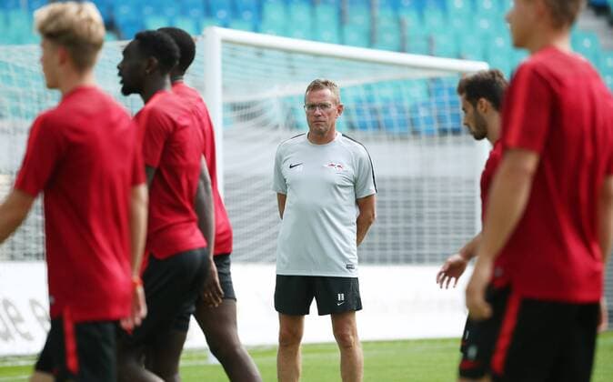 RB Leipzig - Training Euro League Quali Leipzig, 25.07.2018, Red Bull Arena, Fussball, Qualifikation zur UEFA Europa League , Training am Vortag des Spiels RB Leipzig vs. BK Häcken ((SWE) , Im Bild: Ralf Rangnick, RB Leipzig Cheftrainer und Sportdirektor ,