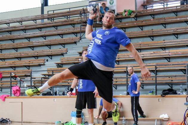 Max Darj ( 5, Bergischer HC) beim Wurf Trainingslager Bergischer HC Tag 2, Handball, 1. Bundesliga, 26.07.18 Köflach Österreich Sporthalle Köflach