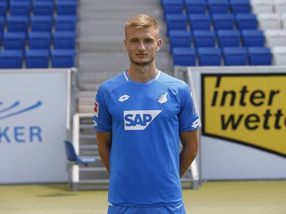 Stefan Posch , TSG 1899 Hoffenheim . Porträttermin TSG 1899 Hoffenheim 2018-2019 . Sinsheim, GER, 25.07.2018 ,Fussball 1. Bundesliga 2018 2019 .
