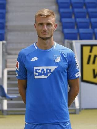 Stefan Posch , TSG 1899 Hoffenheim . Porträttermin TSG 1899 Hoffenheim 2018-2019 . Sinsheim, GER, 25.07.2018 ,Fussball 1. Bundesliga 2018 2019 .