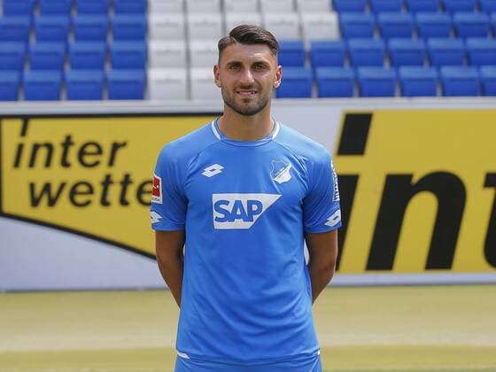 Vincenzo Grifo , TSG 1899 Hoffenheim . Porträttermin TSG 1899 Hoffenheim 2018-2019 . Sinsheim, GER, 25.07.2018 ,Fussball 1. Bundesliga 2018 2019 .