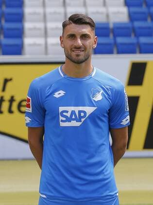 Vincenzo Grifo , TSG 1899 Hoffenheim . Porträttermin TSG 1899 Hoffenheim 2018-2019 . Sinsheim, GER, 25.07.2018 ,Fussball 1. Bundesliga 2018 2019 .