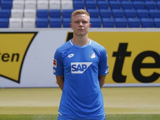 Philipp Ochs , TSG 1899 Hoffenheim . Porträttermin TSG 1899 Hoffenheim 2018-2019 . Sinsheim, GER, 25.07.2018 ,Fussball 1. Bundesliga 2018 2019 .