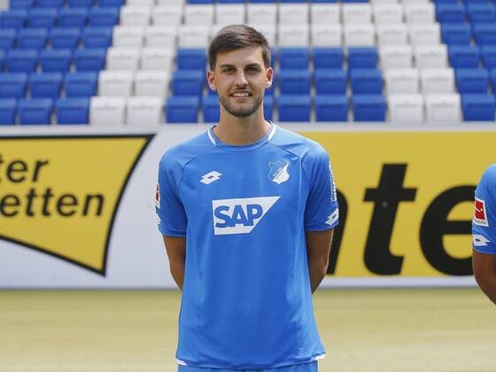 Florian Grillitsch , TSG 1899 Hoffenheim . Porträttermin TSG 1899 Hoffenheim 2018-2019 . Sinsheim, GER, 25.07.2018 ,Fussball 1. Bundesliga 2018 2019 .