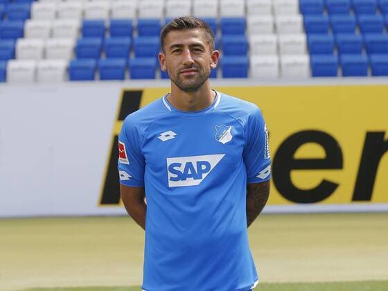 Kerem Demirbay , TSG 1899 Hoffenheim . Porträttermin TSG 1899 Hoffenheim 2018-2019 . Sinsheim, GER, 25.07.2018 ,Fussball 1. Bundesliga 2018 2019 .