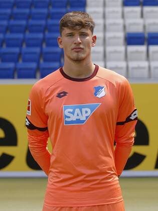 Gregor Kobel , TSG 1899 Hoffenheim . Porträttermin TSG 1899 Hoffenheim 2018-2019 . Sinsheim, GER, 25.07.2018 ,Fussball 1. Bundesliga 2018 2019 .