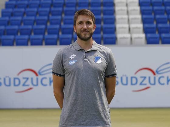 Co-Trainer Analyse Benjamin Glück , TSG 1899 Hoffenheim . Porträttermin TSG 1899 Hoffenheim 2018-2019 . Sinsheim, GER, 25.07.2018 ,Fussball 1. Bundesliga 2018 2019 .