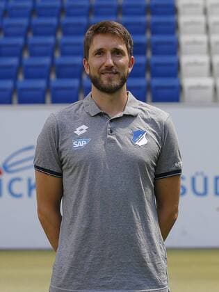 Co-Trainer Analyse Benjamin Glück , TSG 1899 Hoffenheim . Porträttermin TSG 1899 Hoffenheim 2018-2019 . Sinsheim, GER, 25.07.2018 ,Fussball 1. Bundesliga 2018 2019 .