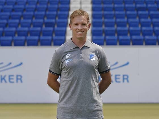 Trainer Julian Nagelsmann , TSG 1899 Hoffenheim . Porträttermin TSG 1899 Hoffenheim 2018-2019 . Sinsheim, GER, 25.07.2018 ,Fussball 1. Bundesliga 2018 2019 .