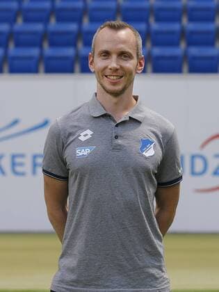 Physiotherapeut Sören Johannsen , TSG 1899 Hoffenheim . Porträttermin TSG 1899 Hoffenheim 2018-2019 . Sinsheim, GER, 25.07.2018 ,Fussball 1. Bundesliga 2018 2019 .