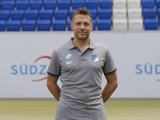 Physiotherapeut Peter Geigle , TSG 1899 Hoffenheim . Porträttermin TSG 1899 Hoffenheim 2018-2019 . Sinsheim, GER, 25.07.2018 ,Fussball 1. Bundesliga 2018 2019 .