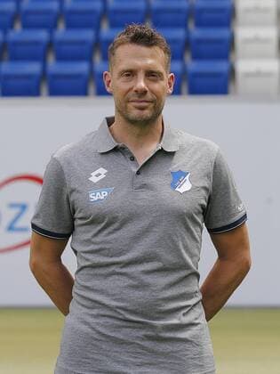 Physiotherapeut Peter Geigle , TSG 1899 Hoffenheim . Porträttermin TSG 1899 Hoffenheim 2018-2019 . Sinsheim, GER, 25.07.2018 ,Fussball 1. Bundesliga 2018 2019 .
