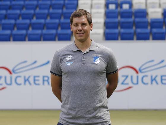 Teammanager Timmo Hardung , TSG 1899 Hoffenheim . Porträttermin TSG 1899 Hoffenheim 2018-2019 . Sinsheim, GER, 25.07.2018 ,Fussball 1. Bundesliga 2018 2019 .