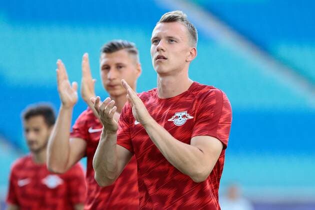 26.07.2018, xtgx, Fussball Europa League Qualifikation 2.Runde, RB Leipzig - BK Haecken emspor, v.l. Lukas Klostermann (Leipzig, 16) Leipzig