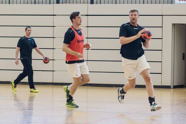 Trainingsspiel, HBW Balingen-Weilstetten, Handball, 2. Bundesliga, Oeffentliches Training, 2018 2019, 26.07.2018, HBW Balingen-Weilstetten, Handball, 2. Bundesliga, Oeffentliches Training, 2018 2019, 26.07.2018 Balingen Copyright: xEIBNER SaschaxWaltherx EP_SWA