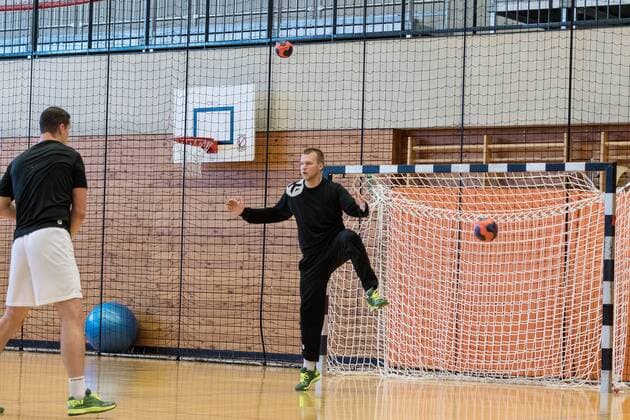 Torwart und Schusstraining, HBW Balingen-Weilstetten, Handball, 2. Bundesliga, Oeffentliches Training, 2018 2019, 26.07.2018, HBW Balingen-Weilstetten, Handball, 2. Bundesliga, Oeffentliches Training, 2018 2019, 26.07.2018 Balingen Copyright: xEIBNER SaschaxWaltherx EP_SWA