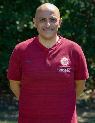 26.07.2018, xjhx, Fussball 1.Bundesliga, Eintracht Frankfurt Fototermin Saison 2018 2019 - Porträttermin 2018 2019 emspor, v.l. Franco Lionti (Materialwart Eintracht Frankfurt) Frankfurt am Main