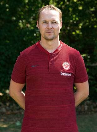 26.07.2018, xjhx, Fussball 1.Bundesliga, Eintracht Frankfurt Fototermin Saison 2018 2019 - Porträttermin 2018 2019 emspor, v.l. Teammanager Christoph Preuss (Eintracht Frankfurt) Frankfurt am Main