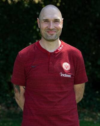 26.07.2018, xjhx, Fussball 1.Bundesliga, Eintracht Frankfurt Fototermin Saison 2018 2019 - Porträttermin 2018 2019 emspor, v.l. Physiotherapeut Maik Liesbrock (Eintracht Frankfurt) Frankfurt am Main