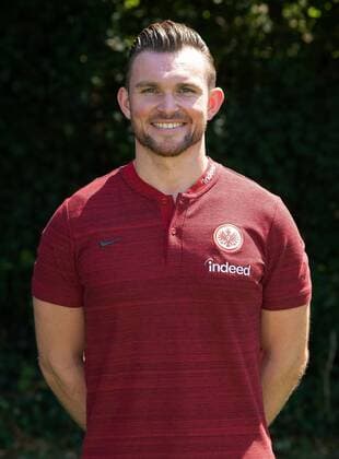26.07.2018, xjhx, Fussball 1.Bundesliga, Eintracht Frankfurt Fototermin Saison 2018 2019 - Porträttermin 2018 2019 emspor, v.l. Physio Patrick Kux (Eintracht Frankfurt) Frankfurt am Main