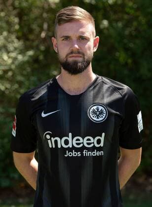 26.07.2018, xjhx, Fussball 1.Bundesliga, Eintracht Frankfurt Fototermin Saison 2018 2019 - Porträttermin 2018 2019 emspor, v.l. Marc Stendera (Eintracht Frankfurt) Frankfurt am Main