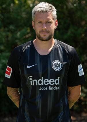 26.07.2018, xjhx, Fussball 1.Bundesliga, Eintracht Frankfurt Fototermin Saison 2018 2019 - Porträttermin 2018 2019 emspor, v.l. Marco Russ (Eintracht Frankfurt) Frankfurt am Main