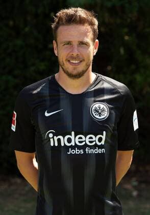 26.07.2018, xjhx, Fussball 1.Bundesliga, Eintracht Frankfurt Fototermin Saison 2018 2019 - Porträttermin 2018 2019 emspor, v.l. Nicolai Mueller (Eintracht Frankfurt) Frankfurt am Main