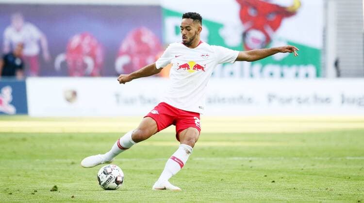 RB Leipzig - BK Haecken Fussball Euro League Quali Leipzig, 26.07.2018, Red Bull Arena, Fussball, UEFA EURO EM Europameisterschaft Fussball League , Qualifikation, 2.Runde, Hinspiel, RB Leipzig vs. BK Häcken , Im Bild; Matheus Cunha (20, RB Leipzig). ,