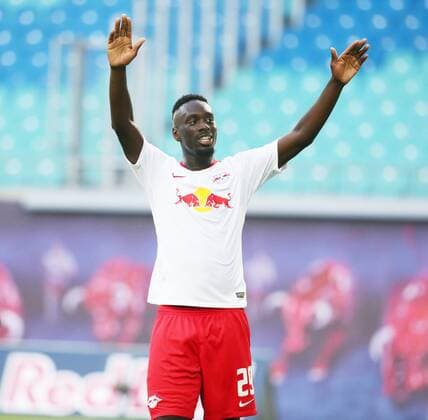 RB Leipzig - BK Haecken Fussball Euro League Quali Leipzig, 26.07.2018, Red Bull Arena, Fussball, UEFA EURO EM Europameisterschaft Fussball League , Qualifikation, 2.Runde, Hinspiel, RB Leipzig vs. BK Häcken , Im Bild; Tor für RB Leipzig. Jean-Kevin Augustin (29, RB Leipzig) erzielt den Treffer zum 4:0 und jubelt. ,