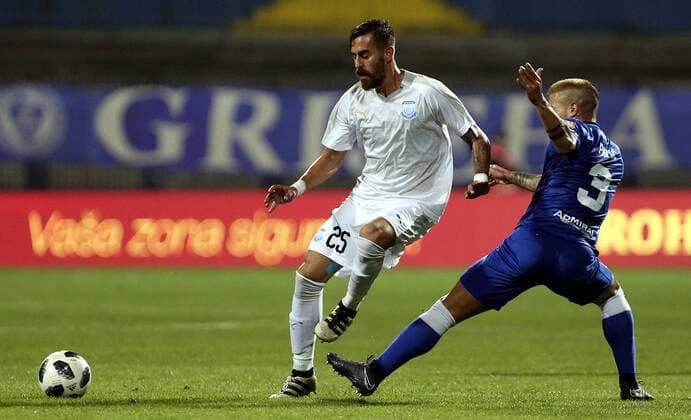 26.07.2018 Sarajevo(Bosnia and Herzegovina) FK Zeljeznicar-FC Apollon Limassol Europa League qualifiers 2nd leg men s football Chambos Kyriakou (C) Apollon Limassol :Str 