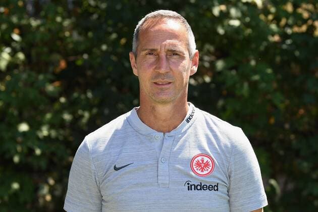 26.07.2018, xjhx, Fussball 1.Bundesliga, Eintracht Frankfurt Fototermin Saison 2018 2019, 1.BL, PortraÌˆttermin, Trainer Adolf Adi Huetter (Eintracht Frankfurt) Frankfurt am Main
