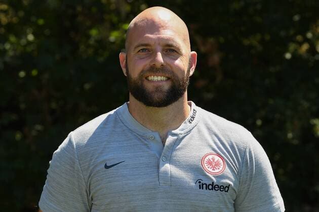 26.07.2018, xjhx, Fussball 1.Bundesliga, Eintracht Frankfurt Fototermin Saison 2018 2019, 1.BL, PortraÌˆttermin, Athletik-Trainer Martin Spohrer (Eintracht Frankfurt) Frankfurt am Main