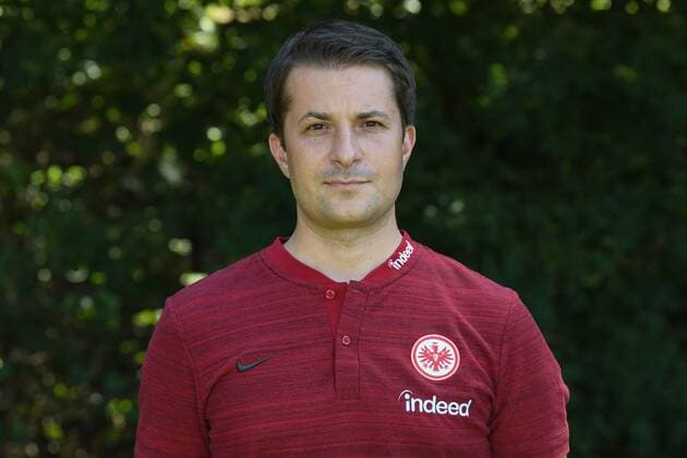 26.07.2018, xjhx, Fussball 1.Bundesliga, Eintracht Frankfurt Fototermin Saison 2018 2019, 1.BL, PortraÌˆttermin, Sebastian Zelichowski (Leiter Analyse & Sporttechnologie) Frankfurt am Main