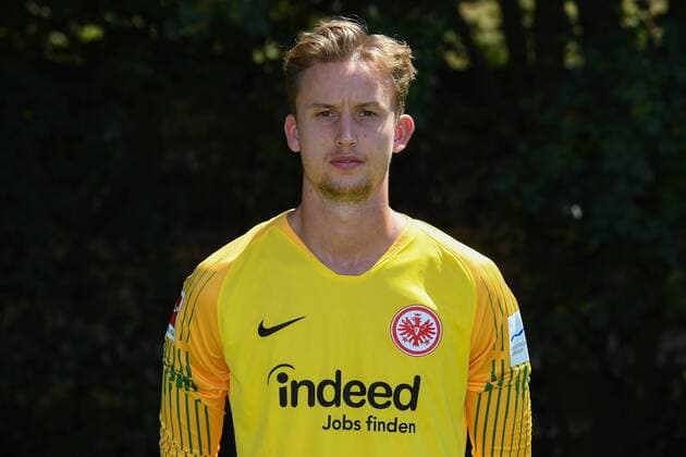 26.07.2018, xjhx, Fussball 1.Bundesliga, Eintracht Frankfurt Fototermin Saison 2018 2019, 1.BL, PortraÌˆttermin, Frederik Roennow (Eintracht Frankfurt) Frankfurt am Main
