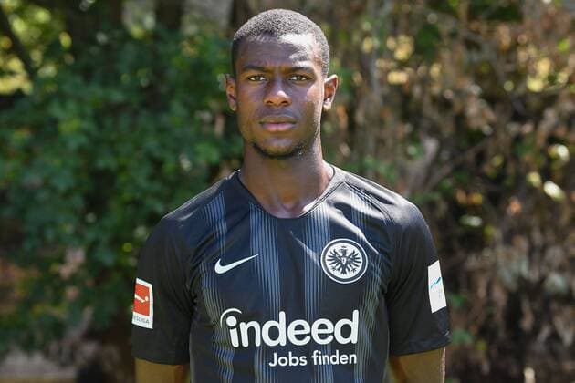 26.07.2018, xjhx, Fussball 1.Bundesliga, Eintracht Frankfurt Fototermin Saison 2018 2019, 1.BL, PortraÌˆttermin, Evan Ndicka N Dicka NÂ Dicka (Eintracht Frankfurt) Frankfurt am Main