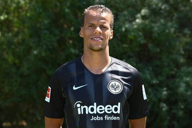 26.07.2018, xjhx, Fussball 1.Bundesliga, Eintracht Frankfurt Fototermin Saison 2018 2019, 1.BL, PortraÌˆttermin, Timothy Chandler (Eintracht Frankfurt) Frankfurt am Main