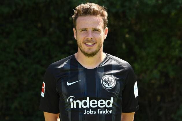 26.07.2018, xjhx, Fussball 1.Bundesliga, Eintracht Frankfurt Fototermin Saison 2018 2019, 1.BL, PortraÌˆttermin, Nicolai Mueller (Eintracht Frankfurt) Frankfurt am Main