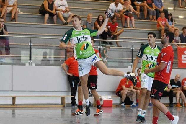 Kristian Bjoernsen (HSG Wetzlar), Sparkassen-Cup Altensteig, TSV Altensteig vs. HSG Wetzlar, Handball, 27.07.2018, Sparkassen-Cup Altensteig, TSV Altensteig vs. HSG Wetzlar, Handball, 27.07.2018, Altensteig Copyright: xEIBNER Florian_Schustx EP_SCHUST