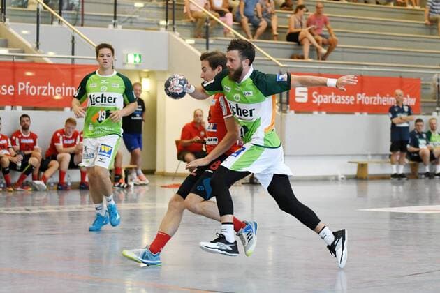 Maximilian Holst (HSG Wetzlar) bei einem Angriff, Sparkassen-Cup Altensteig, TSV Altensteig vs. HSG Wetzlar, Handball, 27.07.2018, Sparkassen-Cup Altensteig, TSV Altensteig vs. HSG Wetzlar, Handball, 27.07.2018, Altensteig Copyright: xEIBNER Florian_Schustx EP_SCHUST
