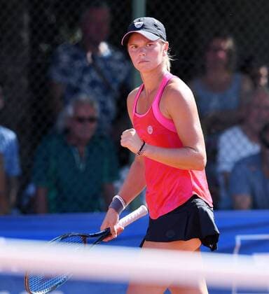 Tennis Frauen ITF Tour AHG BMW Cup Bildechingen 2018 29.07.2015 FINALE JUBEL Katharina Gerlach (GER) Foto: Pressefoto ULMER Markus Ulmer xxNOxMODELxRELEASExx