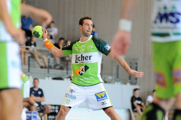 Filip Mirkulovski (HSG Wetzlar 13) Handball, Maenner, Vorbereitungsturnier, 54.Sparkassen-Cup,Altensteig,Spiel um Finale, 29.07.2018, Foto:TBaur Eibner FrischAuf Goeppingen vs. HSG Wetzlar Esslingen Copyright: xEIBNER TobiasxBaurx EP_TBR