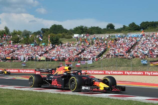 FORMULA 1 - Hungarian GP BUDAPEST,HUNGARY,29.JUL.18 - MOTORSPORTS, FORMULA 1 - Grand Prix of Hungary, Hungaroring. Image shows Daniel Ricciardo (AUS Aston Martin Red Bull Racing). GEPAxpictures xFritzxMueller