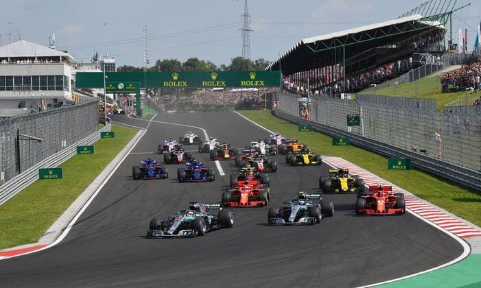 Start, formula 1 GP, Ungarn in Budapest, 29.07.2018 Photo:mspb Jerry Andre Start, formula 1 GP, Ungarn 2018