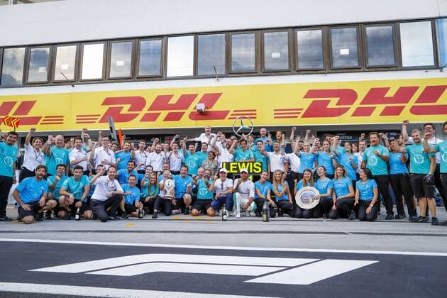 Motorsports: FIA Formula One World Championship WM Weltmeisterschaft 2018, Grand Prix of Hungary, 77 Valtteri Bottas (FIN, Mercedes AMG Petronas Motorsport), 44 Lewis Hamilton (GBR, Mercedes AMG Petronas Motorsport), Budapest Hungary