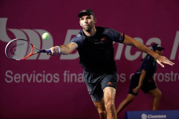 Croatian tennis player Ivo Karlovic in action against Swedish Elias Ymer during the first day of the Los Cabos Tennis Open, in Los Cabos, Baja California Sur, Mexico, on 30 July 2018. Los Cabos Tennis Open !ACHTUNG: NUR REDAKTIONELLE NUTZUNG!  Copyright: xJorgexReyesx MEX013 20180731-636686198730983992