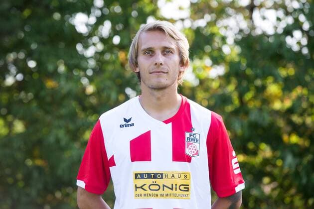 Erfurt , 010818 , Fussball Regionalliga FC Rot Weiss Erfurt , Portraittermin , Im Bild: Lukas Novy