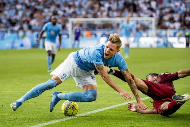 180801 Sören Rieks of Malmö FF during the UEFA Champions League qualifying match between Malmö FF and Cluj on August 1, 2018 in Malmö. Photo: Ludvig Thunman BILDBYRN kod LT 35511 Copyright: LUDVIGxTHUNMAN BB180801LT098